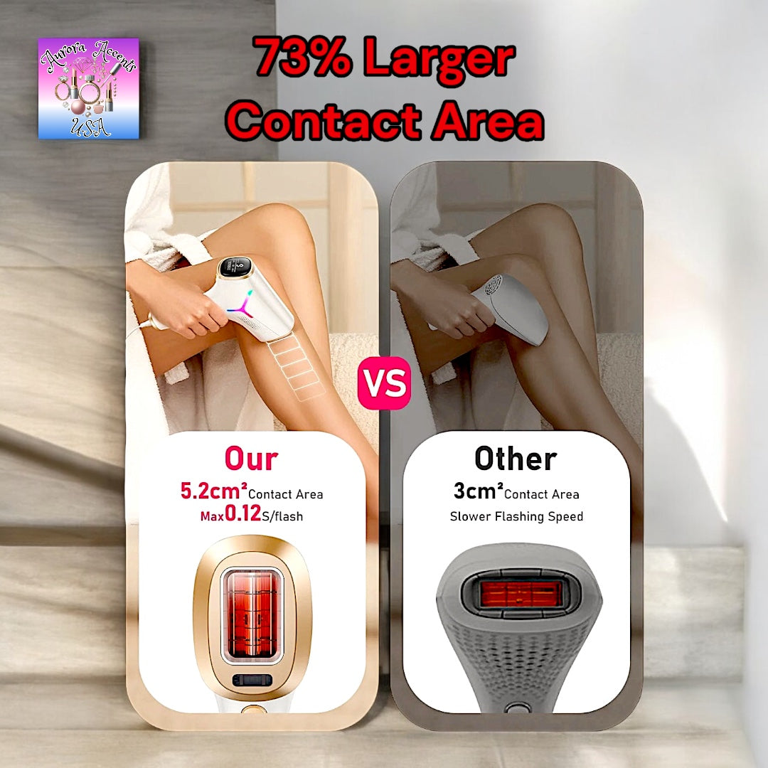 IPL Laser Hair Removal Device – 999,900 Flashes, 9 Energy Levels, Full Body & Facial Treatment – Effective & Painless Hair Removal