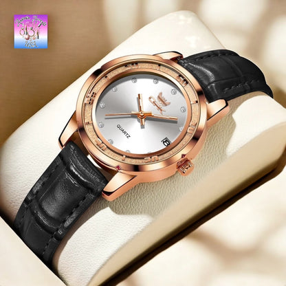 OPK Luxury Women's Gold Watch – Waterproof, Luminous, Quartz Stainless Steel Bracelet, Elegant & Stylish Design