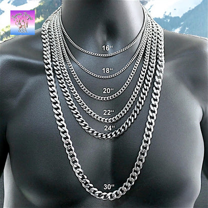 Men's Stainless Steel Cuban Link Chain