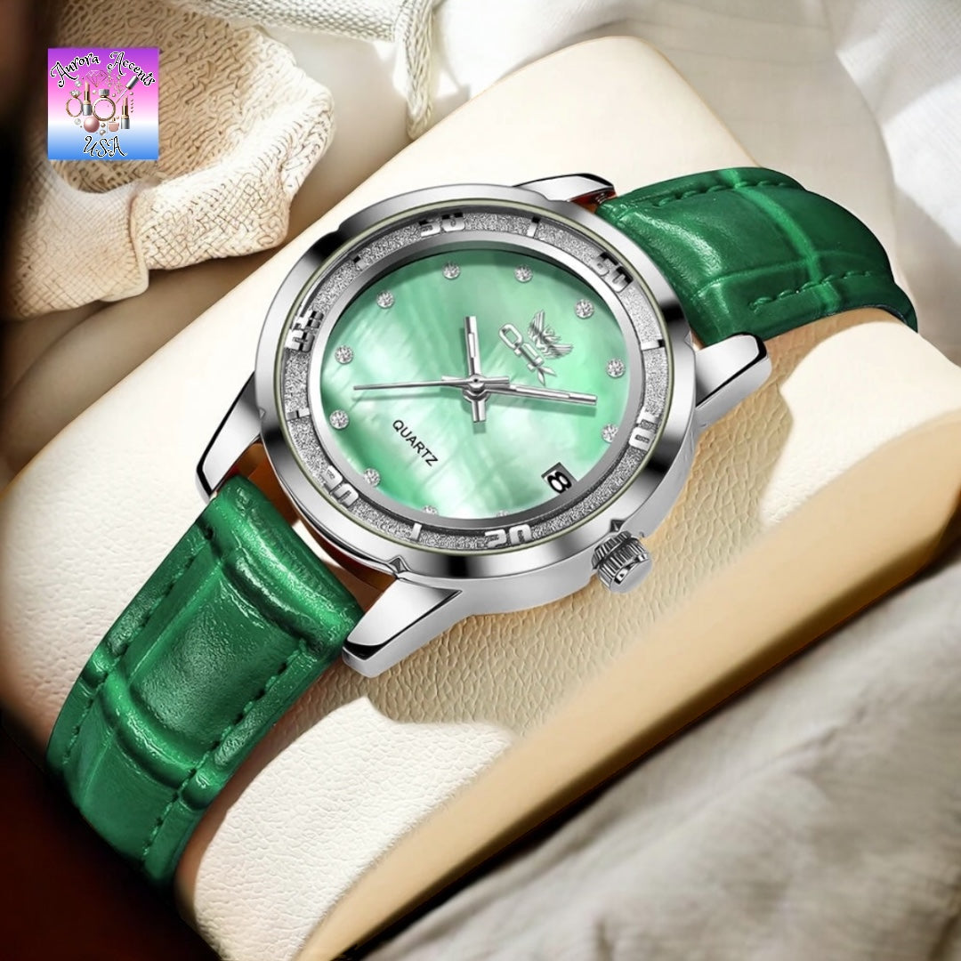 OPK Luxury Women's Gold Watch – Waterproof, Luminous, Quartz Stainless Steel Bracelet, Elegant & Stylish Design
