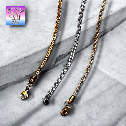 Gold & Silver Rope Chains – Multiple Lengths – Durable, Stylish & High Shine