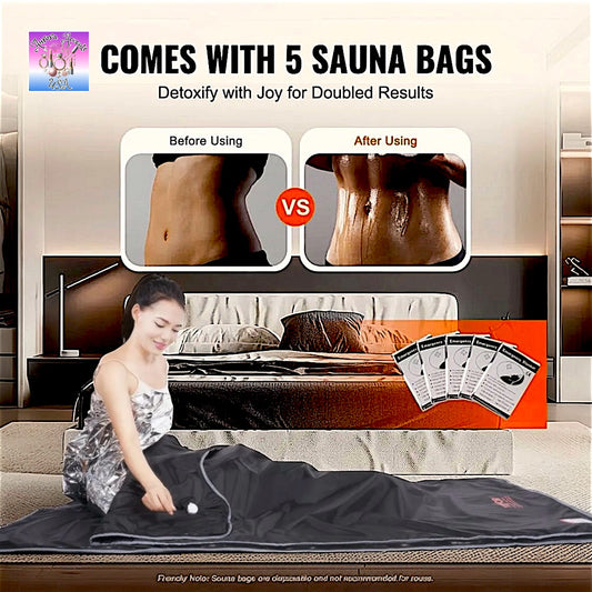 Portable Infrared Sauna Blanket – 1-6 Level Temperature Control, Oxford Fabric, Home Relaxation & Detoxification