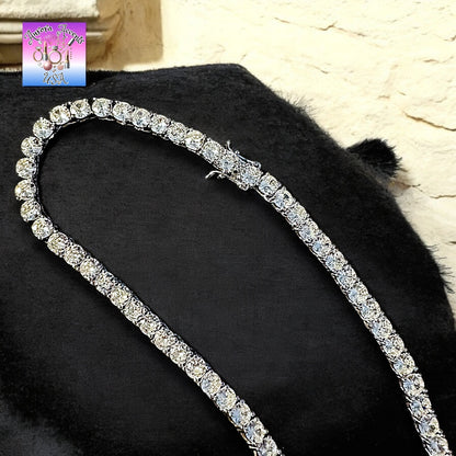Quality Tennis Chain, Gold, Silver, Rose Gold- 16-30 Inches- 3mm-10mm