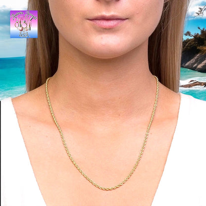 Gold & Silver Rope Chains – Multiple Lengths – Durable, Stylish & High Shine