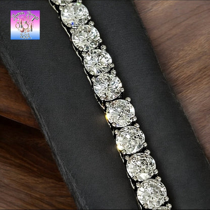 Silver Tennis Chain 30 Inch 6mm (Quality)