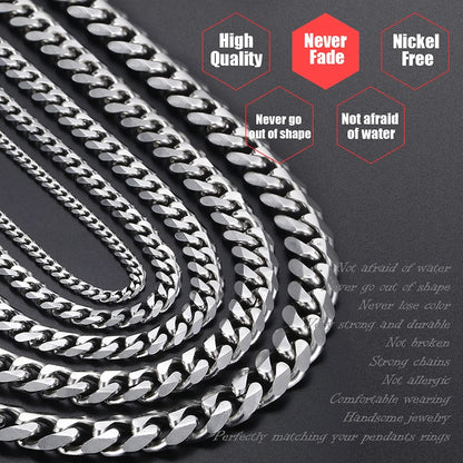 Men's Stainless Steel Cuban Link Chain